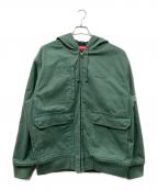 SUPREMEシュプリーム）の古着「Canvas Hooded Work Jacket ジャケット」｜グリーン