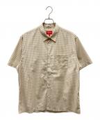 SUPREMEシュプリーム）の古着「Gingham S/S Shirt シャツ」｜ベージュ