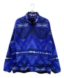 POLO RALPH LAUREN（ポロ・ラルフローレン）の古着「ハーフスナップフリースプルオーバー」｜ブルー