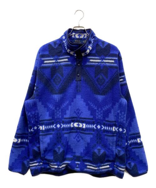 POLO RALPH LAUREN（ポロ・ラルフローレン）POLO RALPH LAUREN (ポロ・ラルフローレン) ハーフスナップフリースプルオーバー ブルー サイズ:SIZE XLの古着・服飾アイテム