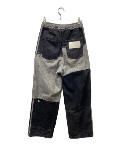 adidas（アディダス）adidas (アディダス) KSENIASCHNAIDER パッチワークジーンズ ブラック サイズ:Mの古着・服飾アイテム