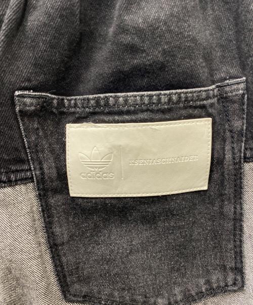 adidas（アディダス）adidas (アディダス) KSENIASCHNAIDER パッチワークジーンズ ブラック サイズ:Mの古着・服飾アイテム