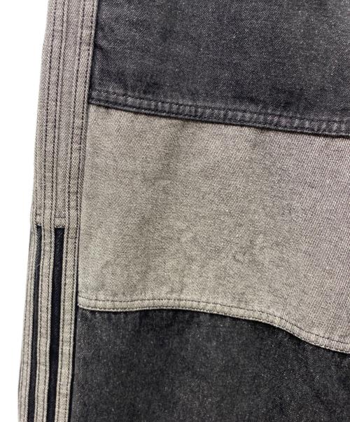 adidas（アディダス）adidas (アディダス) KSENIASCHNAIDER パッチワークジーンズ ブラック サイズ:Mの古着・服飾アイテム