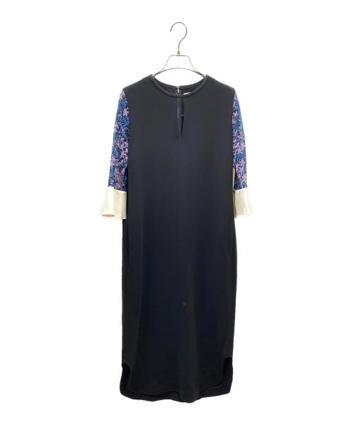 Mame Kurogouchi（マメクロゴウチ）mame kurogouchi (マメクロゴウチ) アームエンブロイダリードレス ワンピース ブラック サイズ:SIZE 2の古着・服飾アイテム