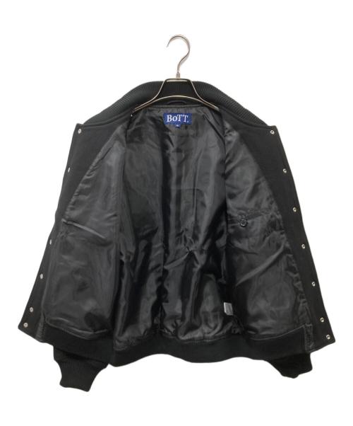 BoTT（ボット）BoTT (ボット) tokyovitamin 23AW EX-BoTT-virsity ワッペンスタジャン ブラック×ホワイト サイズ:Mの古着・服飾アイテム