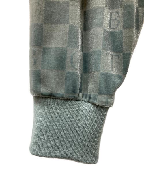 BoTT（ボット）BoTT (ボット) Checkboard Velour ポロシャツ ブルー サイズ:Lの古着・服飾アイテム
