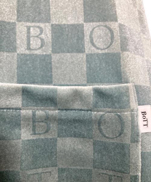 BoTT（ボット）BoTT (ボット) Checkboard Velour ポロシャツ ブルー サイズ:Lの古着・服飾アイテム