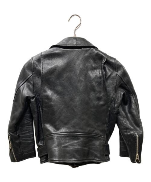 beautiful people（ビューティフルピープル）beautiful people (ビューティフルピープル) ダブルライダースジャケット ブラック サイズ:130cmの古着・服飾アイテム