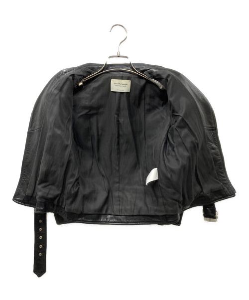 beautiful people（ビューティフルピープル）beautiful people (ビューティフルピープル) ダブルライダースジャケット ブラック サイズ:130cmの古着・服飾アイテム