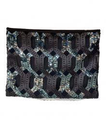 MIU MIU（ミュウミュウ）の古着「スパンコールクラッチバッグ」｜ブラック