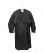 ENFOLDエンフォルド）の古着「Dot-Quilting Coat  コート」｜ブラック