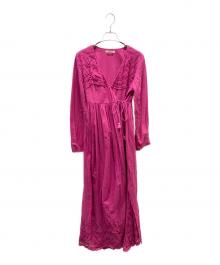 ne quittez pas（ヌキテパ）の古着「コットン カシュクール シャツワンピース」｜ピンク