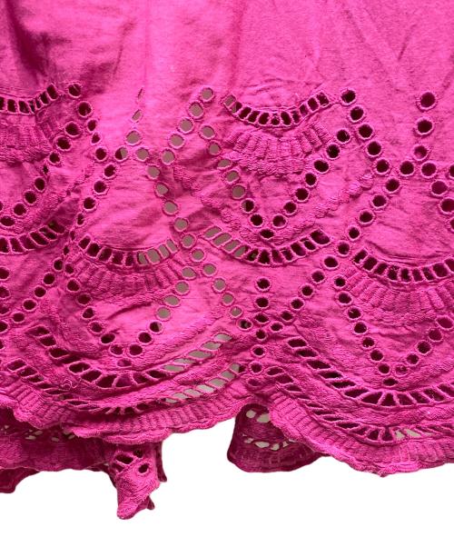 ne quittez pas（ヌキテパ）ne quittez pas (ヌキテパ) コットン カシュクール シャツワンピース ピンク サイズ:サイズ表記無しの古着・服飾アイテム