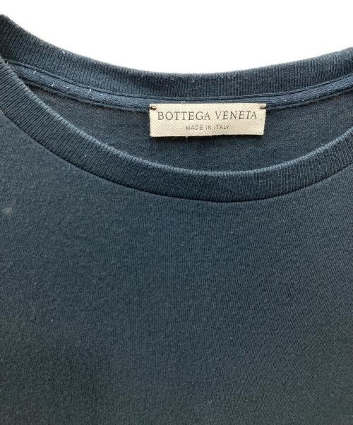 BOTTEGA VENETA（ボッテガベネタ）BOTTEGA VENETA (ボッテガベネタ) 刺繍ワンポイント クルーネックTシャツ ブラック サイズ:36の古着・服飾アイテム