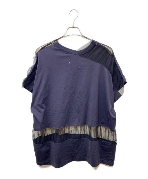 Maison Margiela（メゾンマルジェラ）Maison Margiela (メゾンマルジェラ) チュール切替Tシャツ ネイビー サイズ:SIZE Sの古着・服飾アイテム