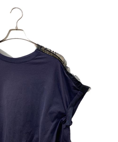 Maison Margiela（メゾンマルジェラ）Maison Margiela (メゾンマルジェラ) チュール切替Tシャツ ネイビー サイズ:SIZE Sの古着・服飾アイテム