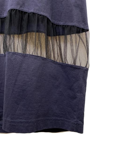 Maison Margiela（メゾンマルジェラ）Maison Margiela (メゾンマルジェラ) チュール切替Tシャツ ネイビー サイズ:SIZE Sの古着・服飾アイテム