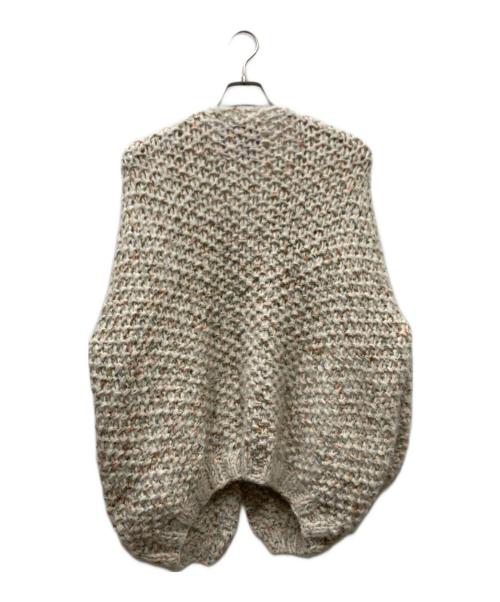 LES TRICOTSDO（レ トリコ ドール）LES TRICOTSDO (レ トリコ ドール) ローゲージニットカーディガン ベージュ サイズ:FREEの古着・服飾アイテム