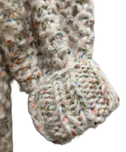 LES TRICOTSDO（レ トリコ ドール）LES TRICOTSDO (レ トリコ ドール) ローゲージニットカーディガン ベージュ サイズ:FREEの古着・服飾アイテム