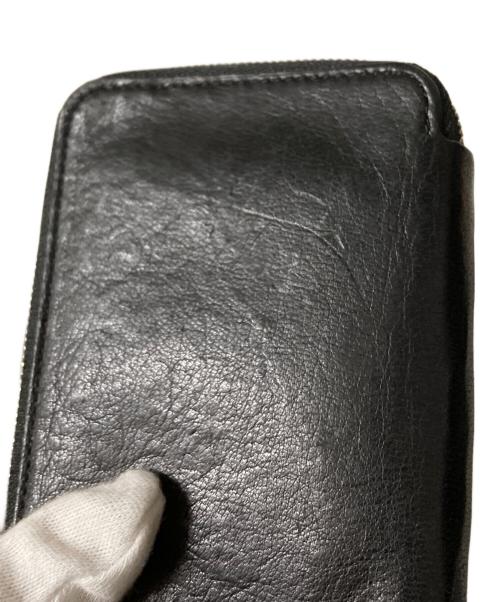 ITTI（イッチ）ITTI (イッチ) ラウンドジップ ウォレット ブラック×グリーンの古着・服飾アイテム