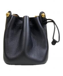 FURLA（フルラ）の古着「SFERA MINI 巾着ショルダーバッグ」｜ブラック