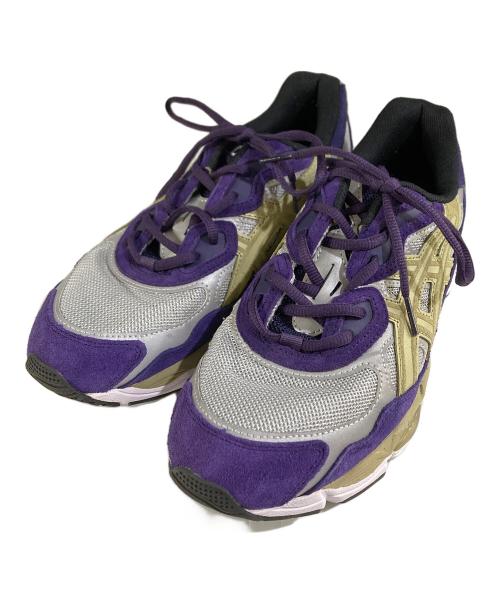 asics（アシックス）asics (アシックス) AWAKE (アウェイク) コラボ GEL-NYC スニーカー パープル×ベージュ サイズ:SIZE 27.5cmの古着・服飾アイテム