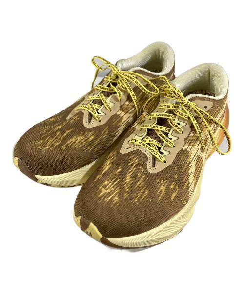 asics（アシックス）asics (アシックス) Eldoreso × Asics NOVABLAST3 ブラウン×イエロー サイズ:SIZE 27.5cmの古着・服飾アイテム