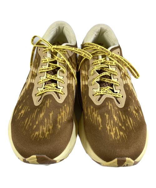 asics（アシックス）asics (アシックス) Eldoreso × Asics NOVABLAST3 ブラウン×イエロー サイズ:SIZE 27.5cmの古着・服飾アイテム