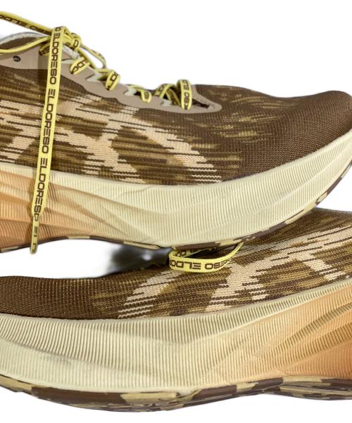 asics（アシックス）asics (アシックス) Eldoreso × Asics NOVABLAST3 ブラウン×イエロー サイズ:SIZE 27.5cmの古着・服飾アイテム
