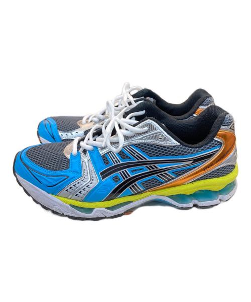 asics（アシックス）asics (アシックス) ANGELO BAQUE ローカットスニーカー ブルー×イエロー サイズ:SIZE 27.5cmの古着・服飾アイテム