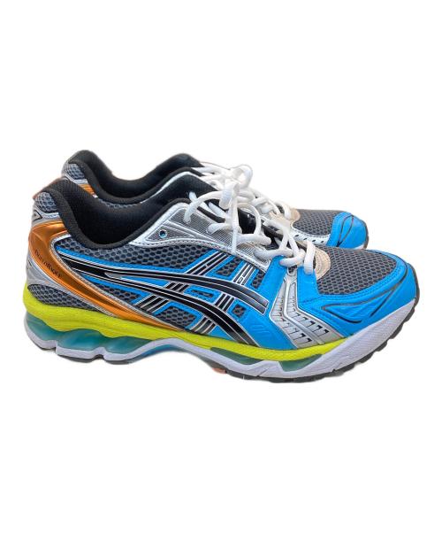 asics（アシックス）asics (アシックス) ANGELO BAQUE ローカットスニーカー ブルー×イエロー サイズ:SIZE 27.5cmの古着・服飾アイテム