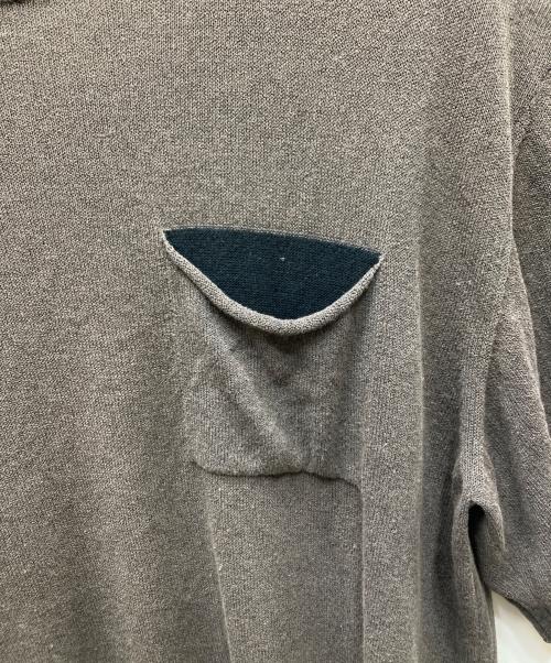 ISSEY MIYAKE MEN（イッセイミヤケメン）ISSEY MIYAKE MEN (イッセイミヤケメン) リネン混半袖ニット ブラウン サイズ:SIZE 3の古着・服飾アイテム