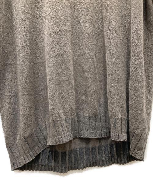 ISSEY MIYAKE MEN（イッセイミヤケメン）ISSEY MIYAKE MEN (イッセイミヤケメン) リネン混半袖ニット ブラウン サイズ:SIZE 3の古着・服飾アイテム