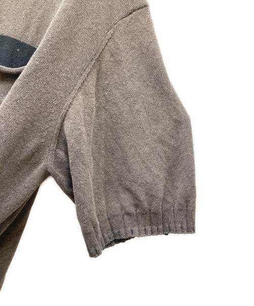 ISSEY MIYAKE MEN（イッセイミヤケメン）ISSEY MIYAKE MEN (イッセイミヤケメン) リネン混半袖ニット ブラウン サイズ:SIZE 3の古着・服飾アイテム