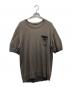 ISSEY MIYAKE MEN（イッセイミヤケメン）の古着「リネン混半袖ニット」｜ブラウン