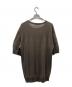 ISSEY MIYAKE MEN (イッセイミヤケメン) リネン混半袖ニット ブラウン サイズ:SIZE 3：7000円