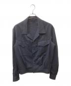 Ujohウジョー）の古着「Short Blouson ショートブルゾン」｜ネイビー