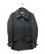 NIGEL CABOURNナイジェルケーボン）の古着「MILITARY PEA COAT - CHECK コート」｜グレー