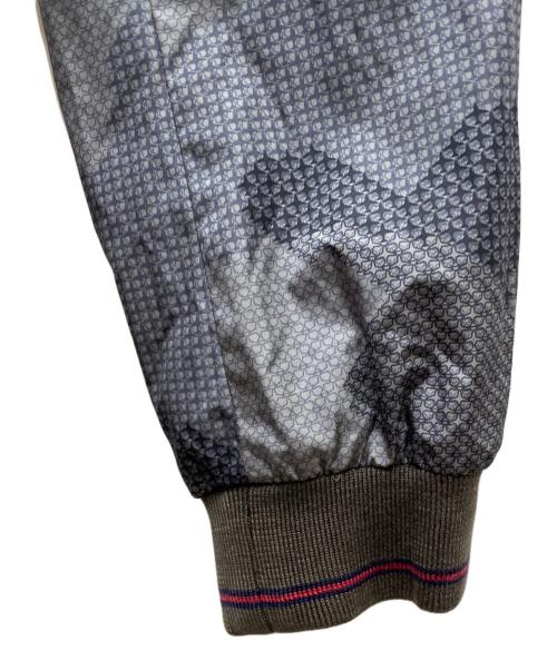 GUCCI（グッチ）GUCCI (グッチ) ラインボンバージャケット グレー サイズ:44の古着・服飾アイテム