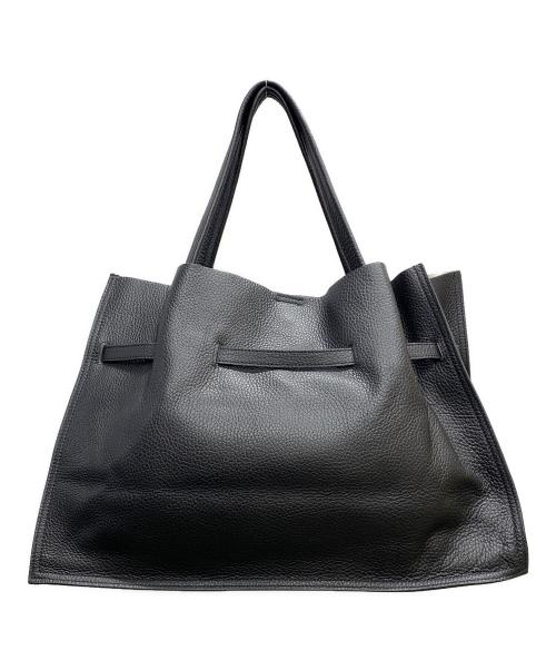 VIOLAd'ORO（ヴィオラドーロ）VIOLAd'ORO (ヴィオラドーロ) イタリアンレザートートバッグ ブラックの古着・服飾アイテム