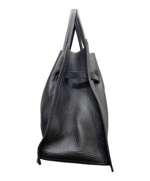 VIOLAd'ORO（ヴィオラドーロ）VIOLAd'ORO (ヴィオラドーロ) イタリアンレザートートバッグ ブラックの古着・服飾アイテム