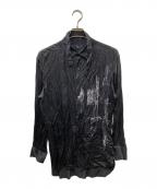 Y'sワイズ）の古着「転写プリントシャツ」｜ブラック