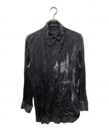 Y's（ワイズ）の古着「転写プリントシャツ」｜ブラック