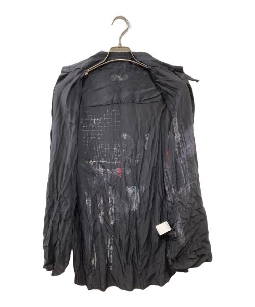 Y's（ワイズ）Y's (ワイズ) 転写プリントシャツ ブラック サイズ:2の古着・服飾アイテム