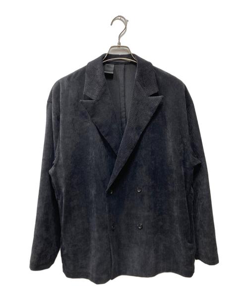 N.HOOLYWOOD（エヌ ハリウッド）N.HOOLYWOOD (エヌ ハリウッド) コーデュロイダブルジャケット ブラック サイズ:size38の古着・服飾アイテム