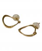 AGATEアガット）の古着「K18 2P フープピアス」｜イエロー×ゴールド