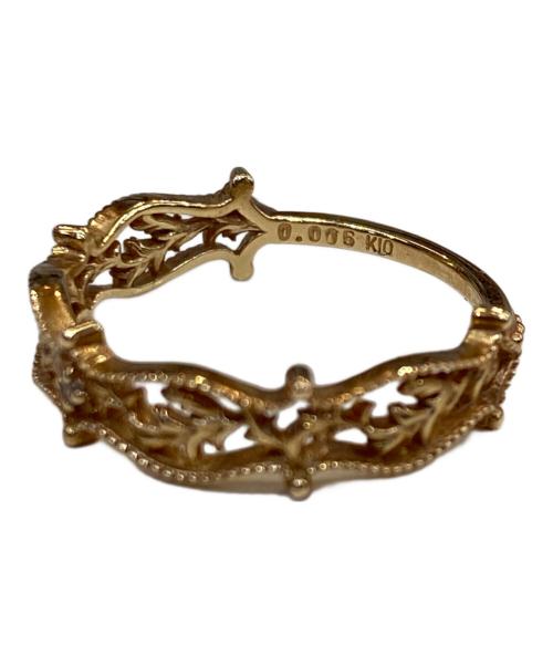 AGATE（アガット）agate (アガット) K10 デザインリング イエロー×ゴールド サイズ:なしの古着・服飾アイテム