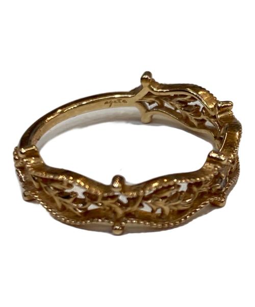 AGATE（アガット）agate (アガット) K10 デザインリング イエロー×ゴールド サイズ:なしの古着・服飾アイテム