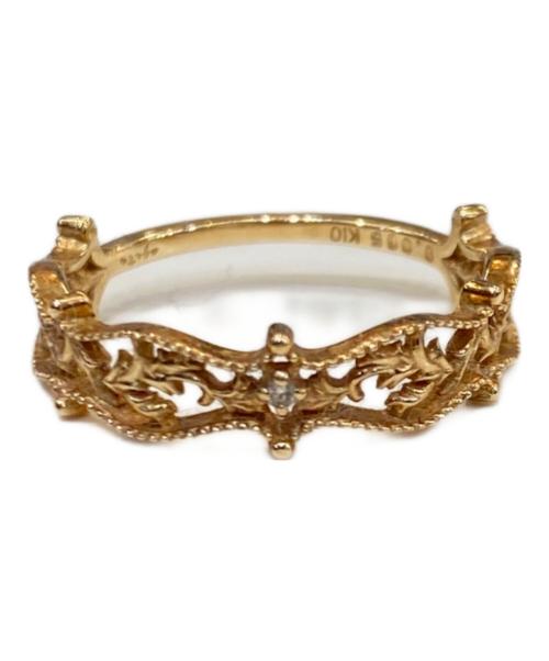 AGATE（アガット）agate (アガット) K10 デザインリング イエロー×ゴールド サイズ:なしの古着・服飾アイテム