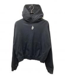 J.W.ANDERSON（ジェイダブリューアンダーソン）の古着「Anchor エンブロイダリー パーカー」｜ブラック